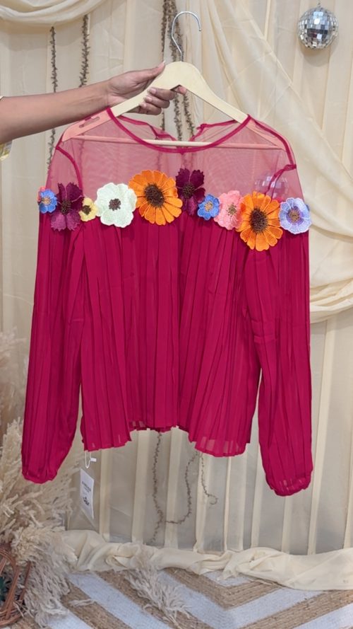 Pleated Phool Top